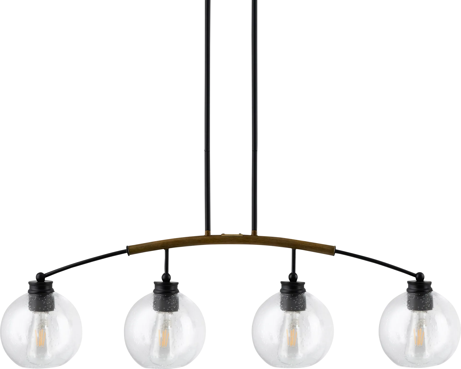 Ivo Bend Black Chandelier - Image 1