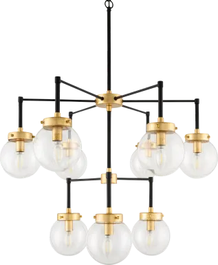 Piedmont Lake Black Chandelier