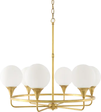 Gilchrist Post Gold Chandelier