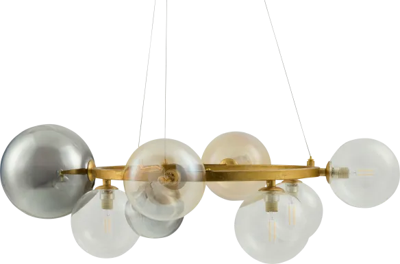 Ulster Boulevard Brass Chandelier