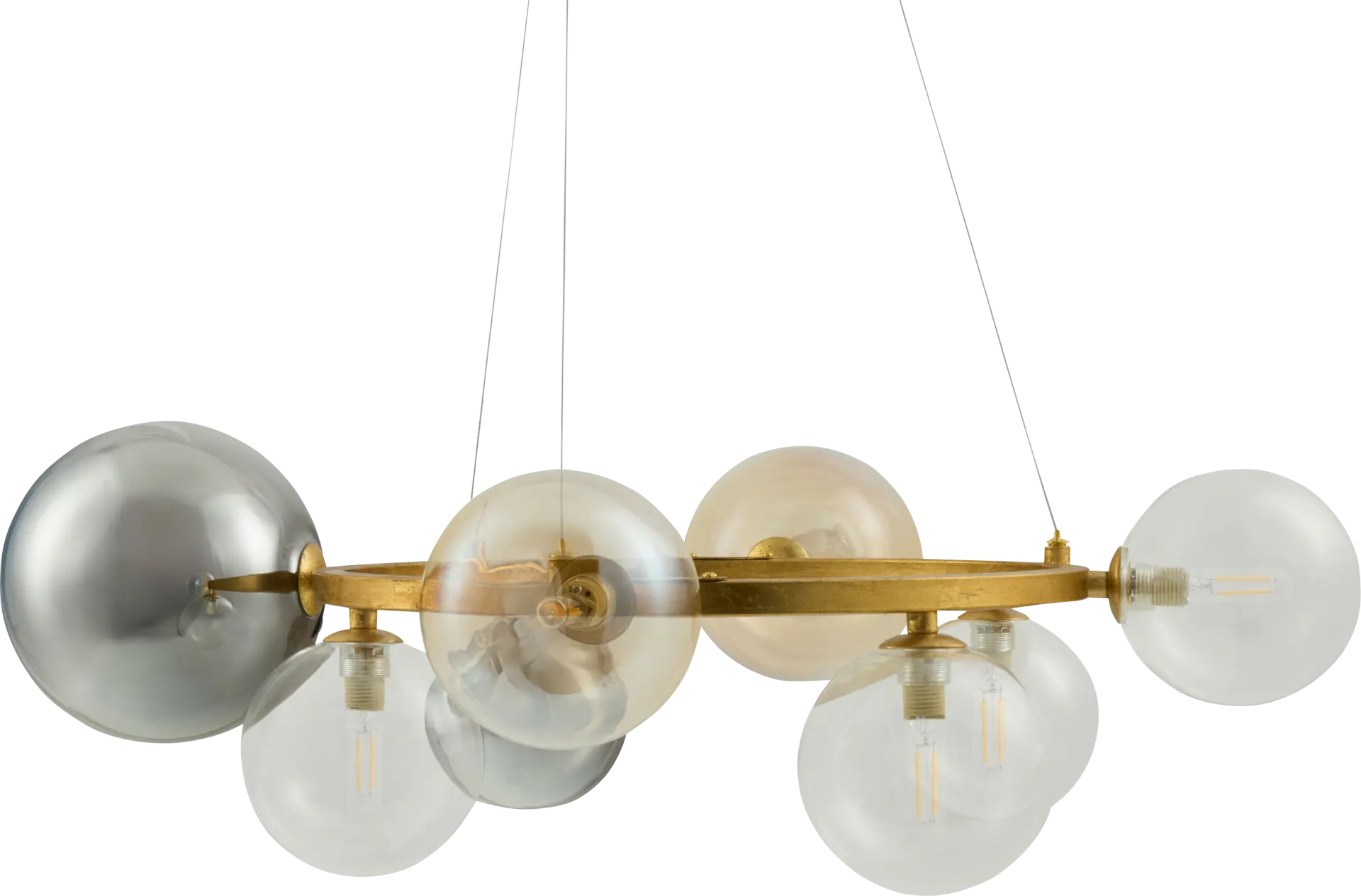 Ulster Boulevard Brass Chandelier