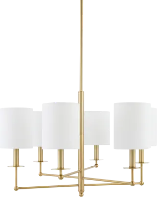 Troester Circle Brass Chandelier