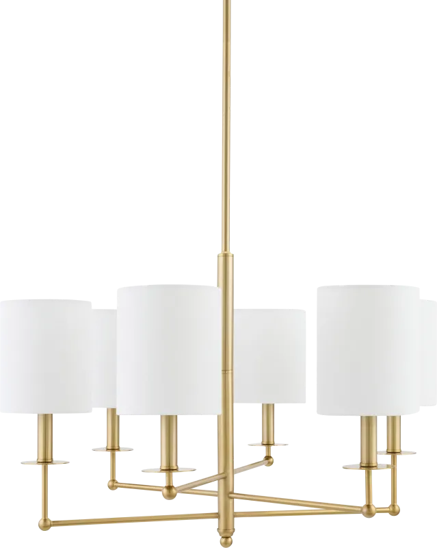 Troester Circle Brass Chandelier