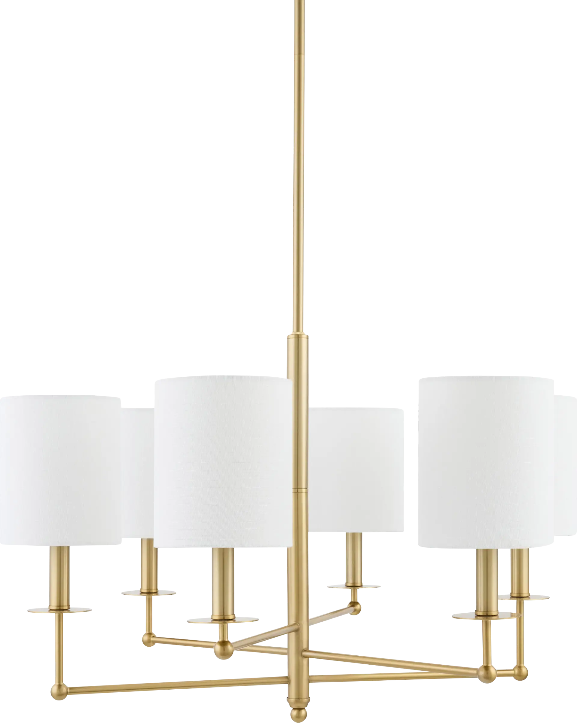 Troester Circle Brass Chandelier