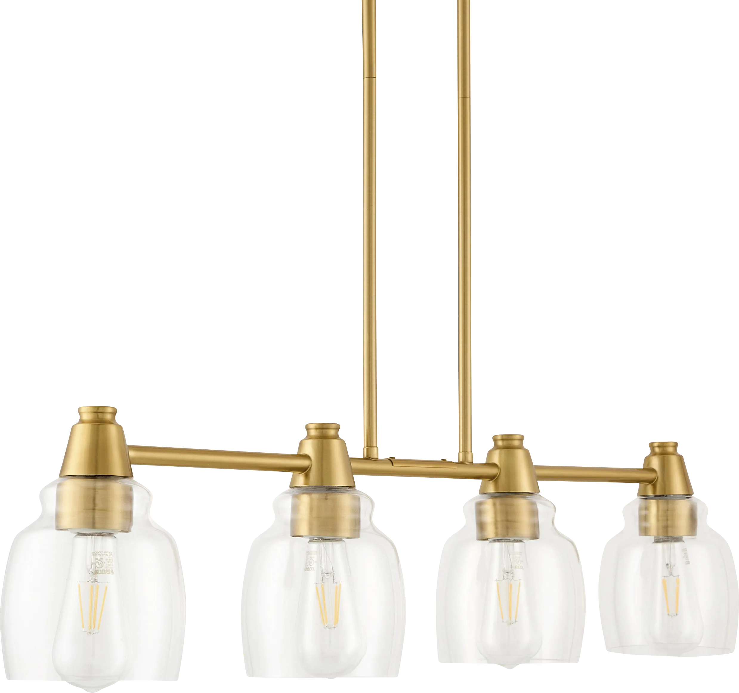 Leverette Shade Gold Chandelier - Thumbnail - Image 1