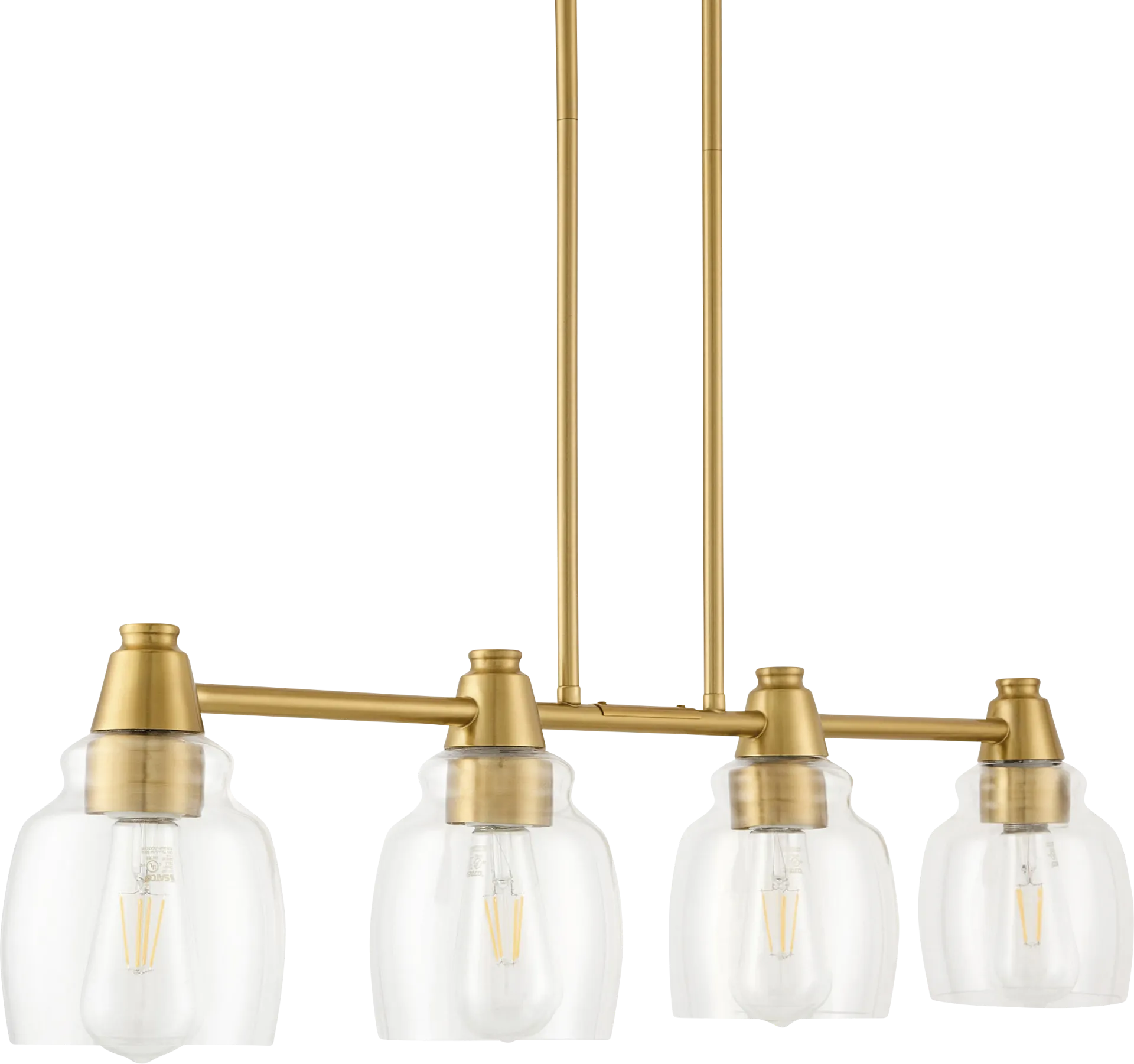 Leverette Shade Gold Chandelier - Image 1