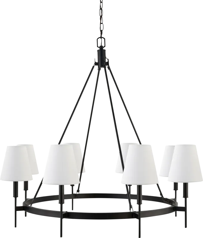 Hanson Cove Black Chandelier