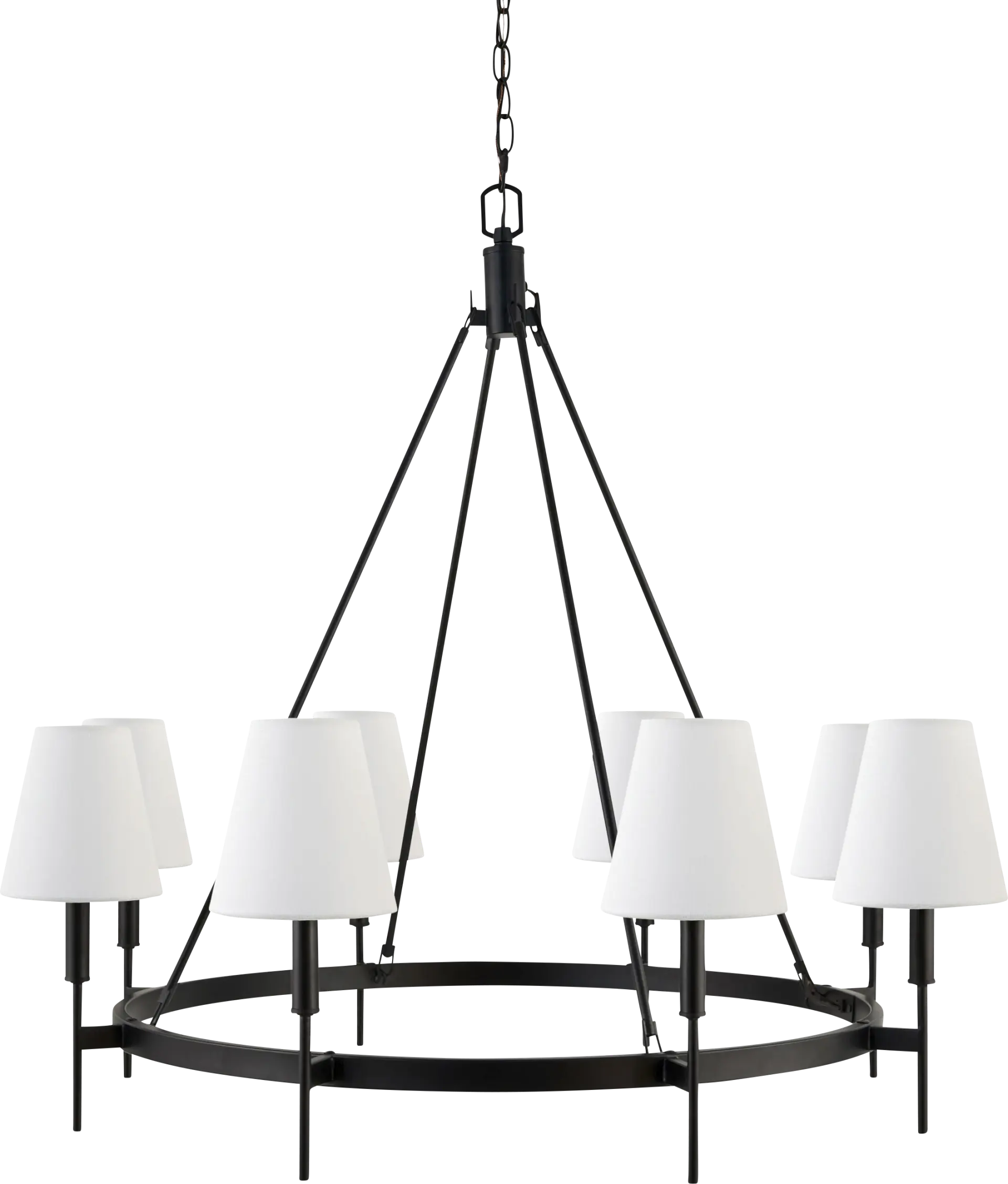 Hanson Cove Black Chandelier