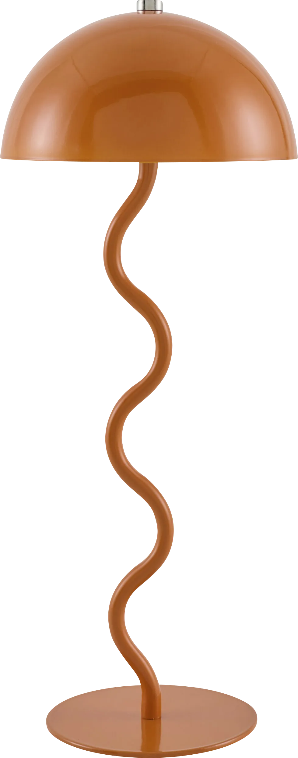 Kids Squiggly Dome Orange Lamp - Image 1