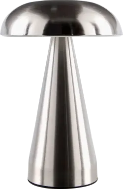 Kids Tall Mush Silver Lamp