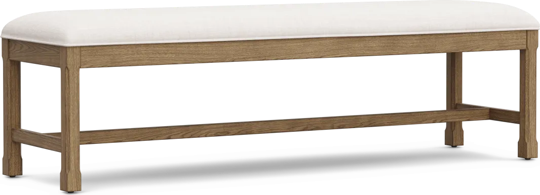 Telluride Brown Upholstered Bench