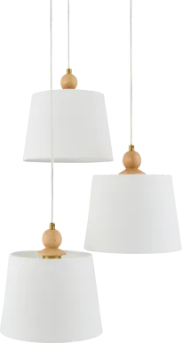 Woodren Circle Brown Chandelier