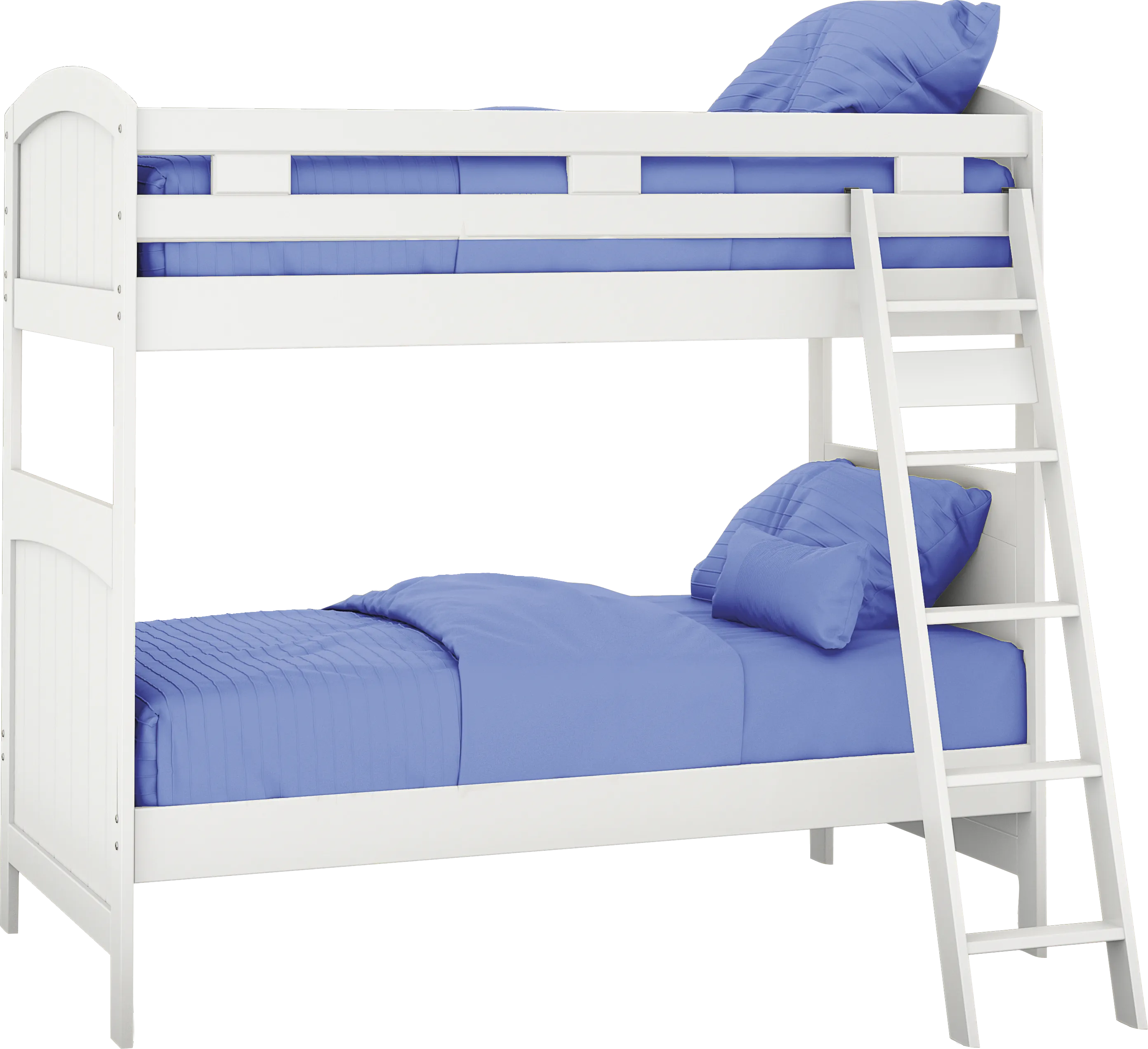 Kids Cottage Colors White Twin/Twin Bunk Bed - Thumbnail - Image 1