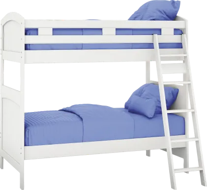 Kids Cottage Colors White Twin/Twin Bunk Bed