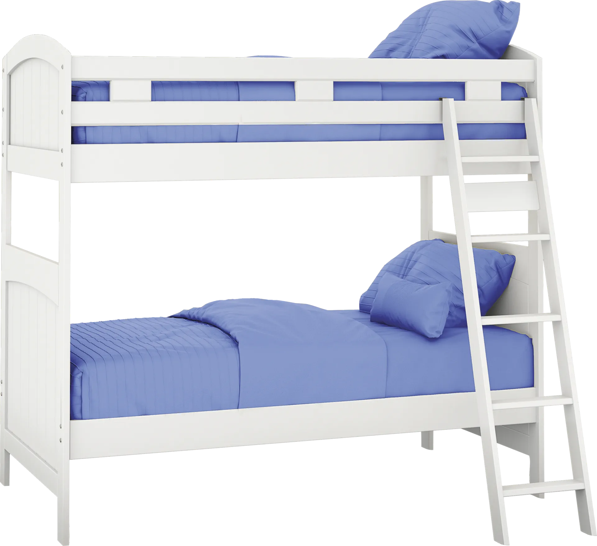 Kids Cottage Colors White Twin/Twin Bunk Bed - Image 1