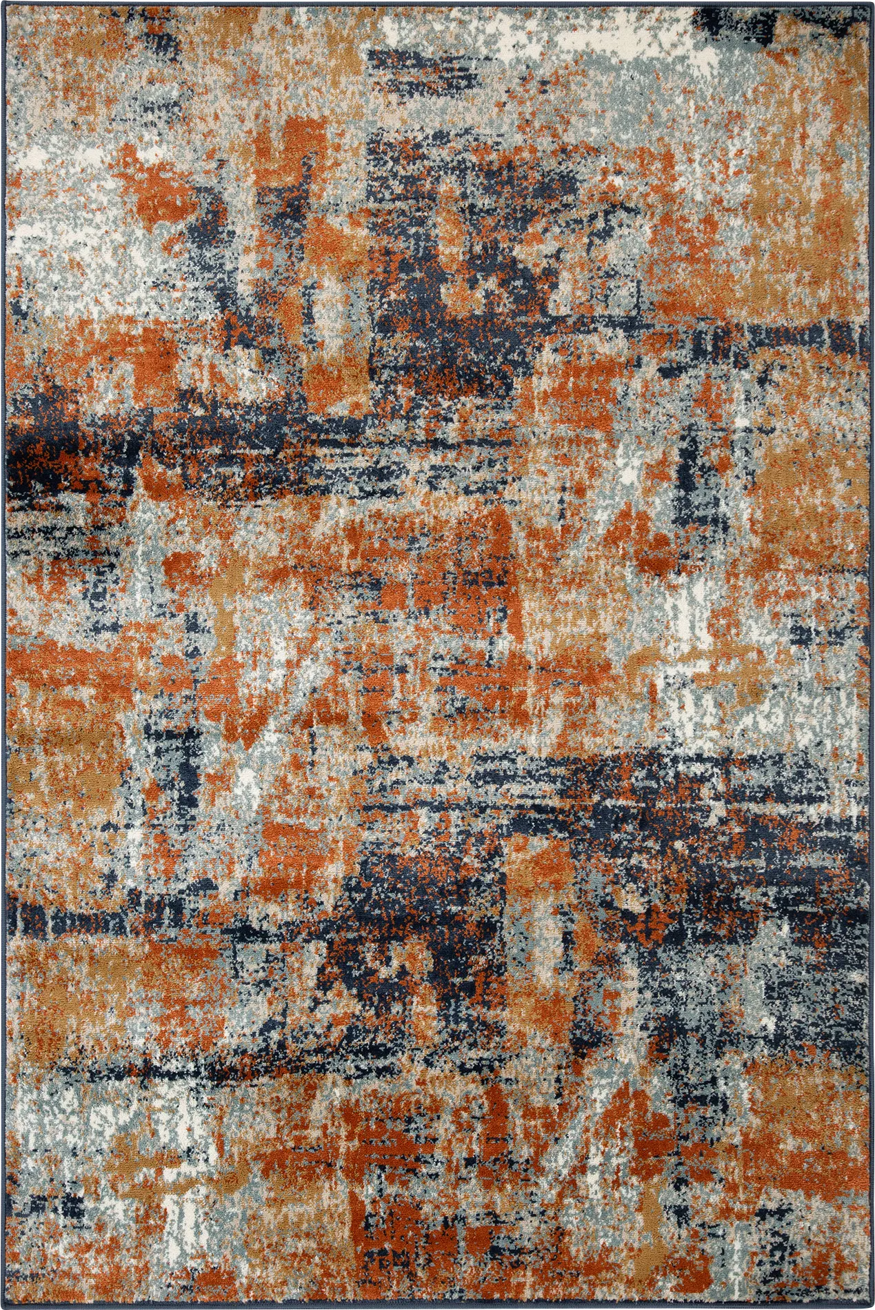 Siene Orange 7'9 x 9'9 Rug - Thumbnail - Image 1