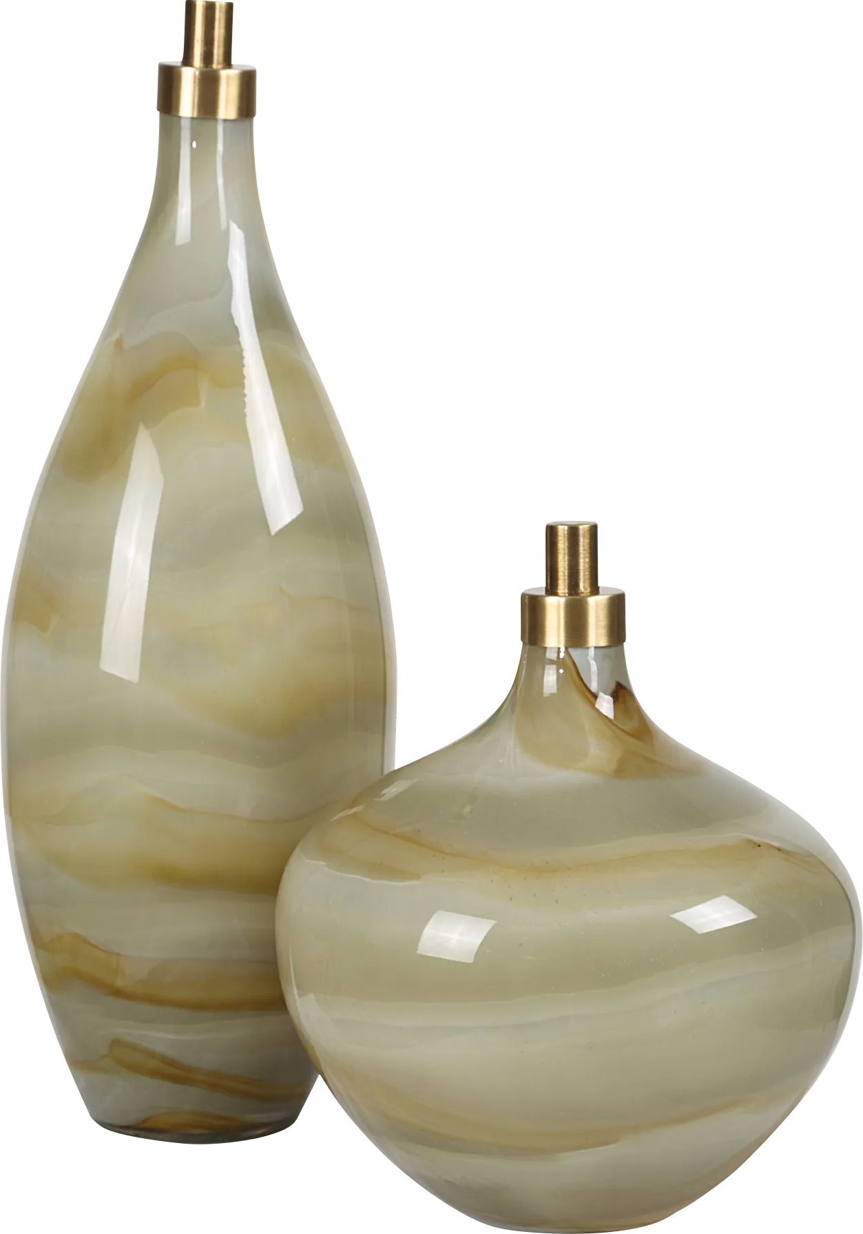 Eikel Gray Bottle, Set of 2 - Thumbnail - Image 1