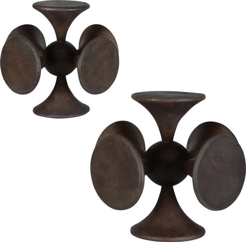 Alko Brown Sculpture, Set of 2