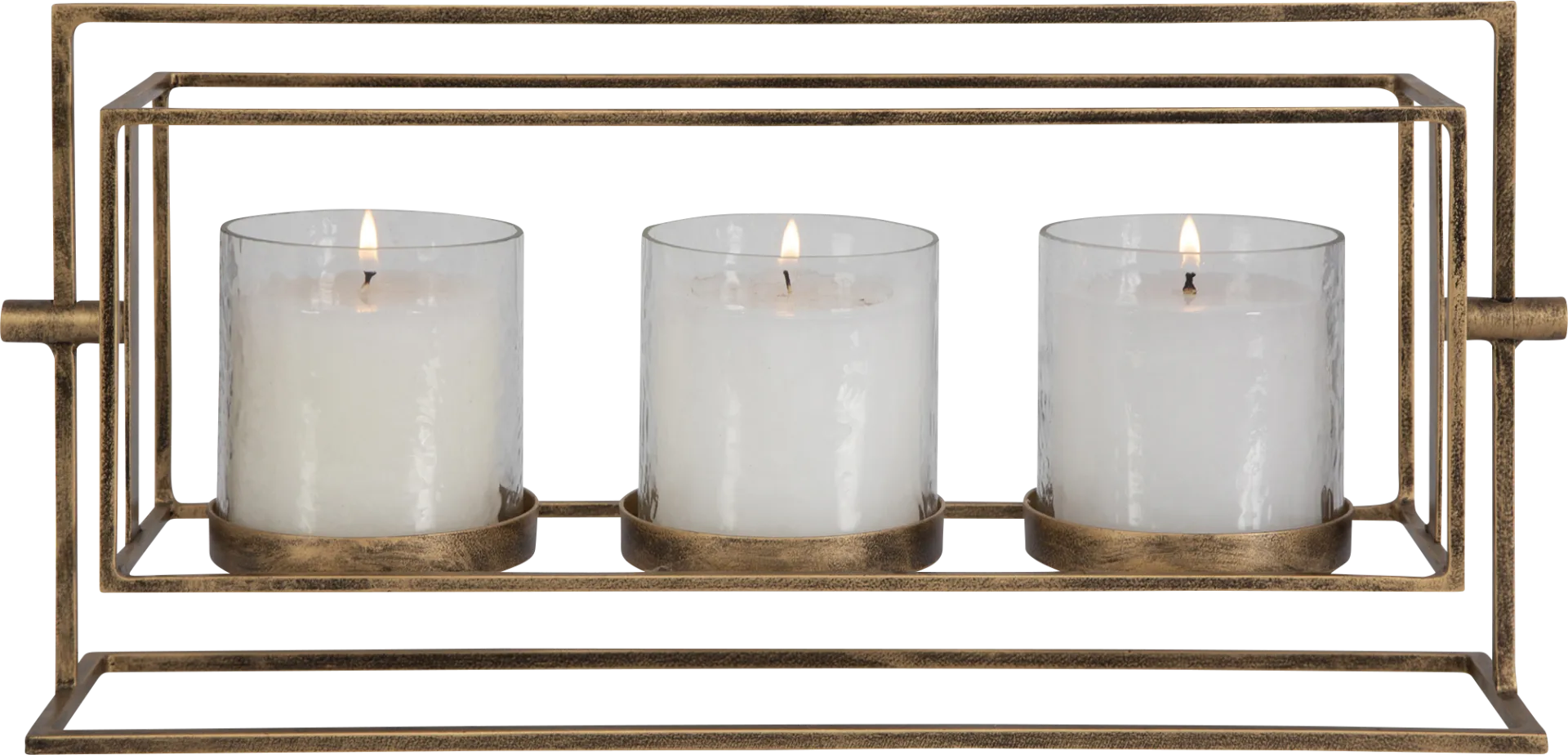 Menix Gold Candle Holder - Image 1