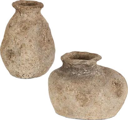 Sunbit Brown Vase, Set of 2