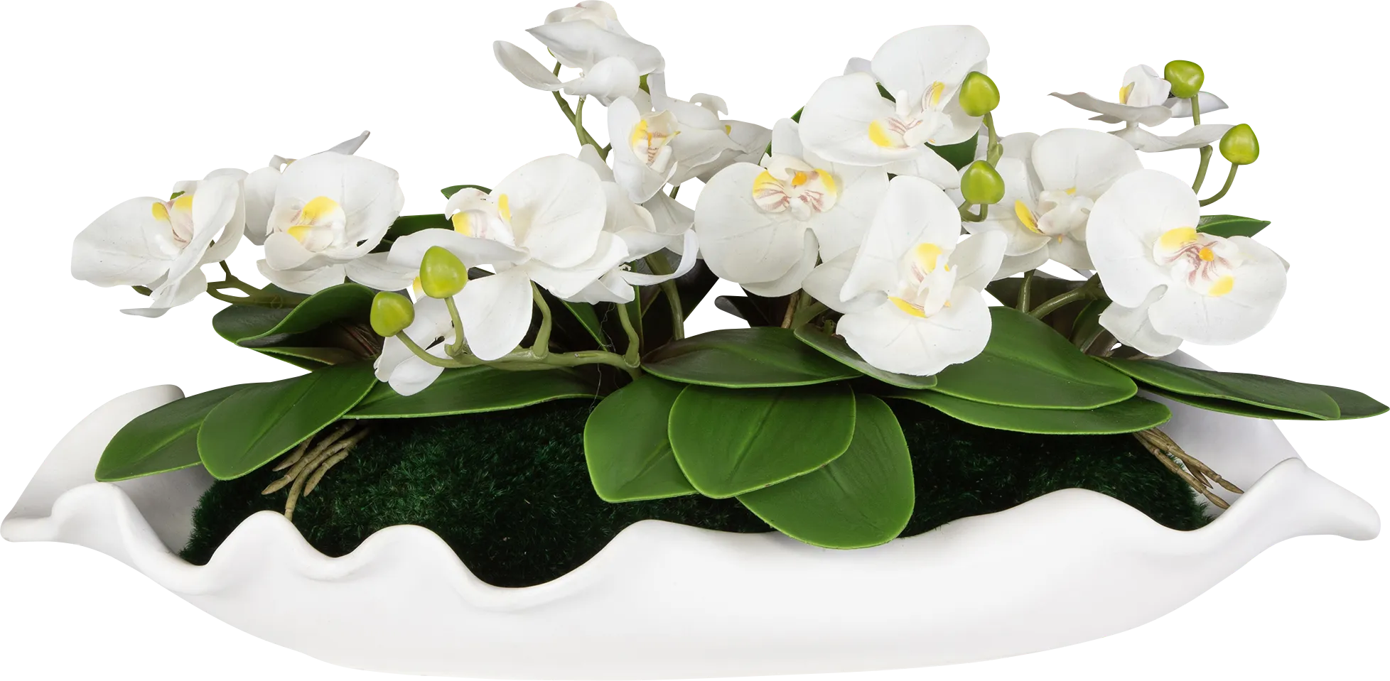 Jalaf White Silk Floral