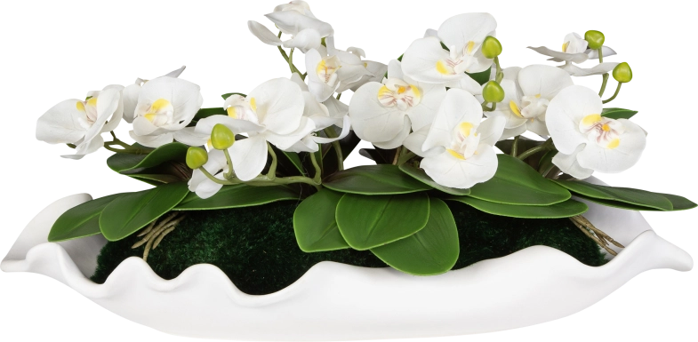 Jalaf White Silk Floral