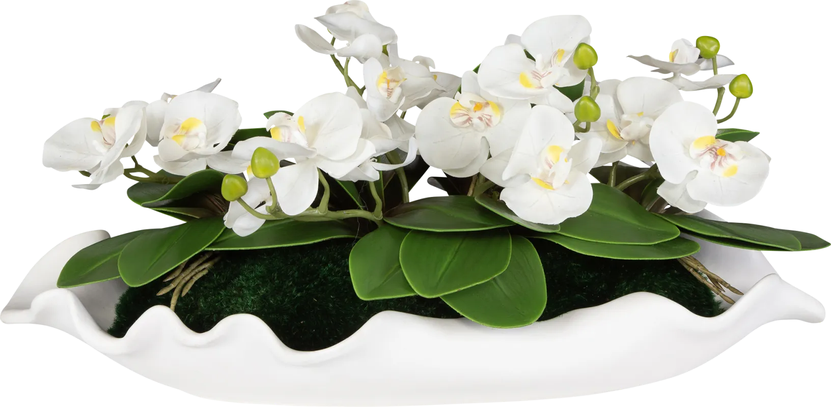 Jalaf White Silk Floral