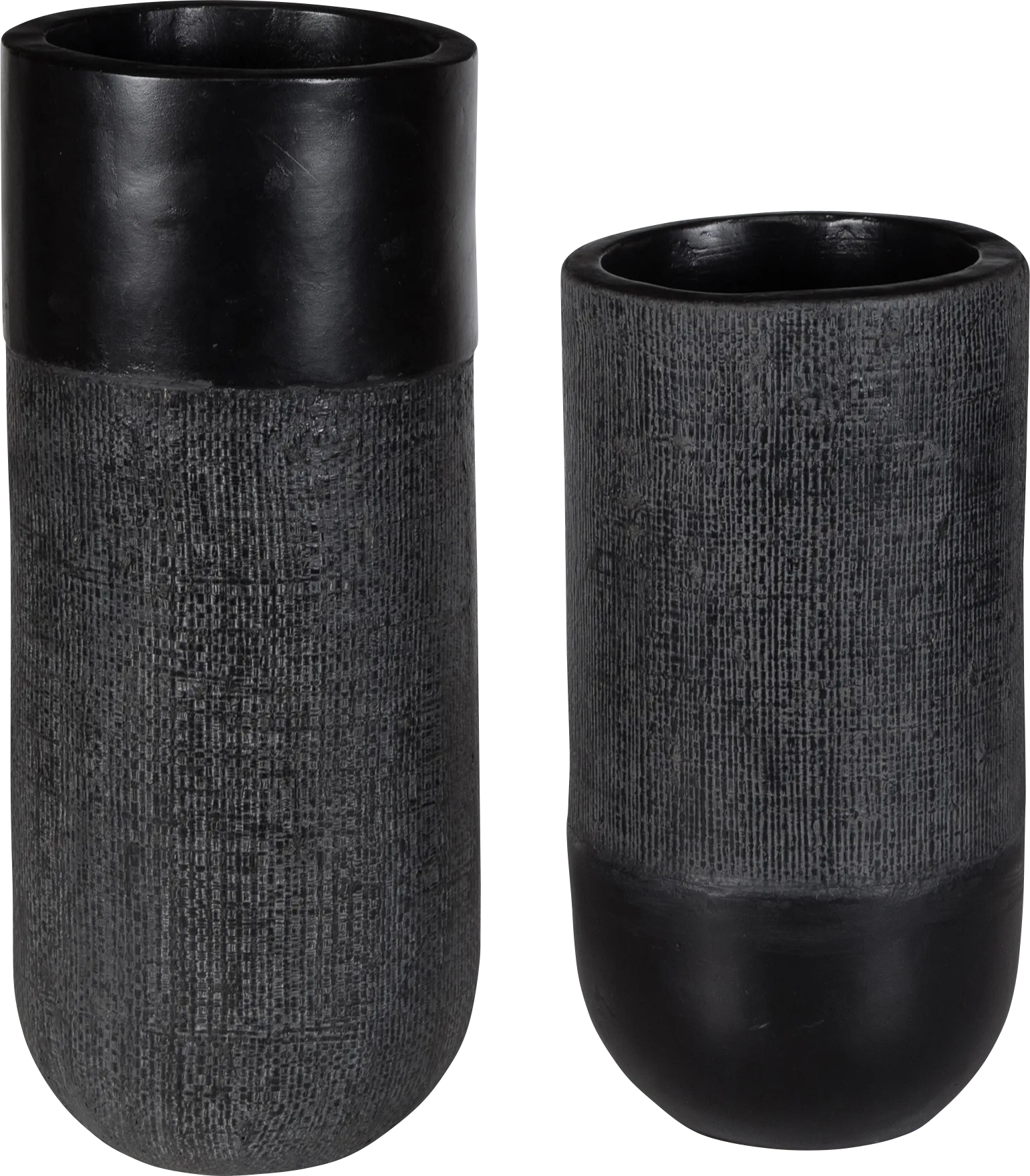 Destra Black Vase, Set of 2 - Thumbnail - Image 1