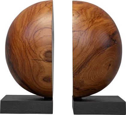 Elmino Brown Bookend, Set of 2