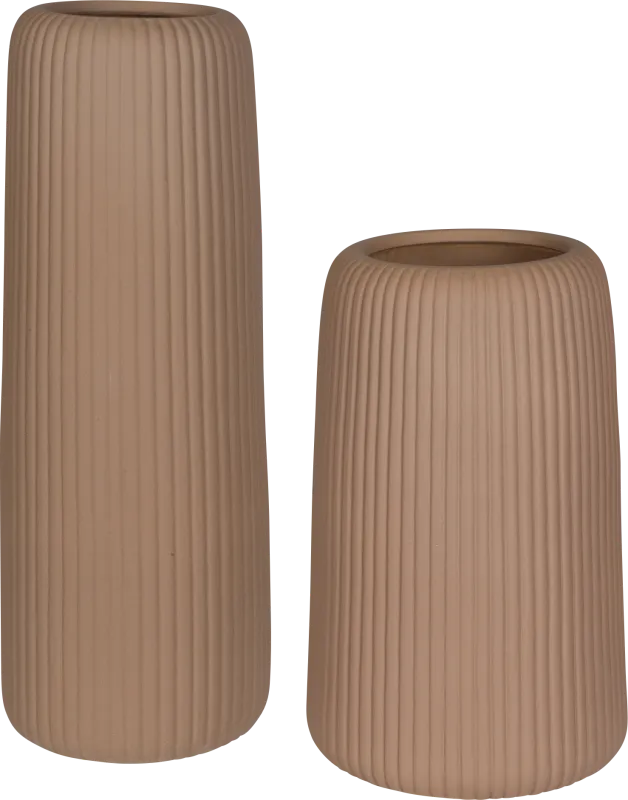 Hesta Brown Vase, Set of 2