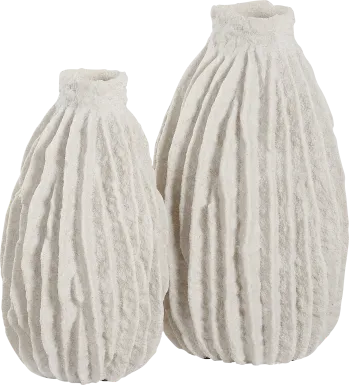 Ansell Ivory Vase, Set of 2