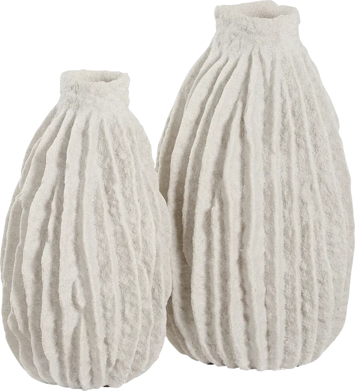 Ansell Ivory Vase, Set of 2