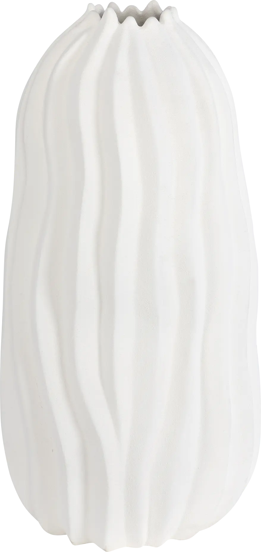 Outdoor Clyda White Vase