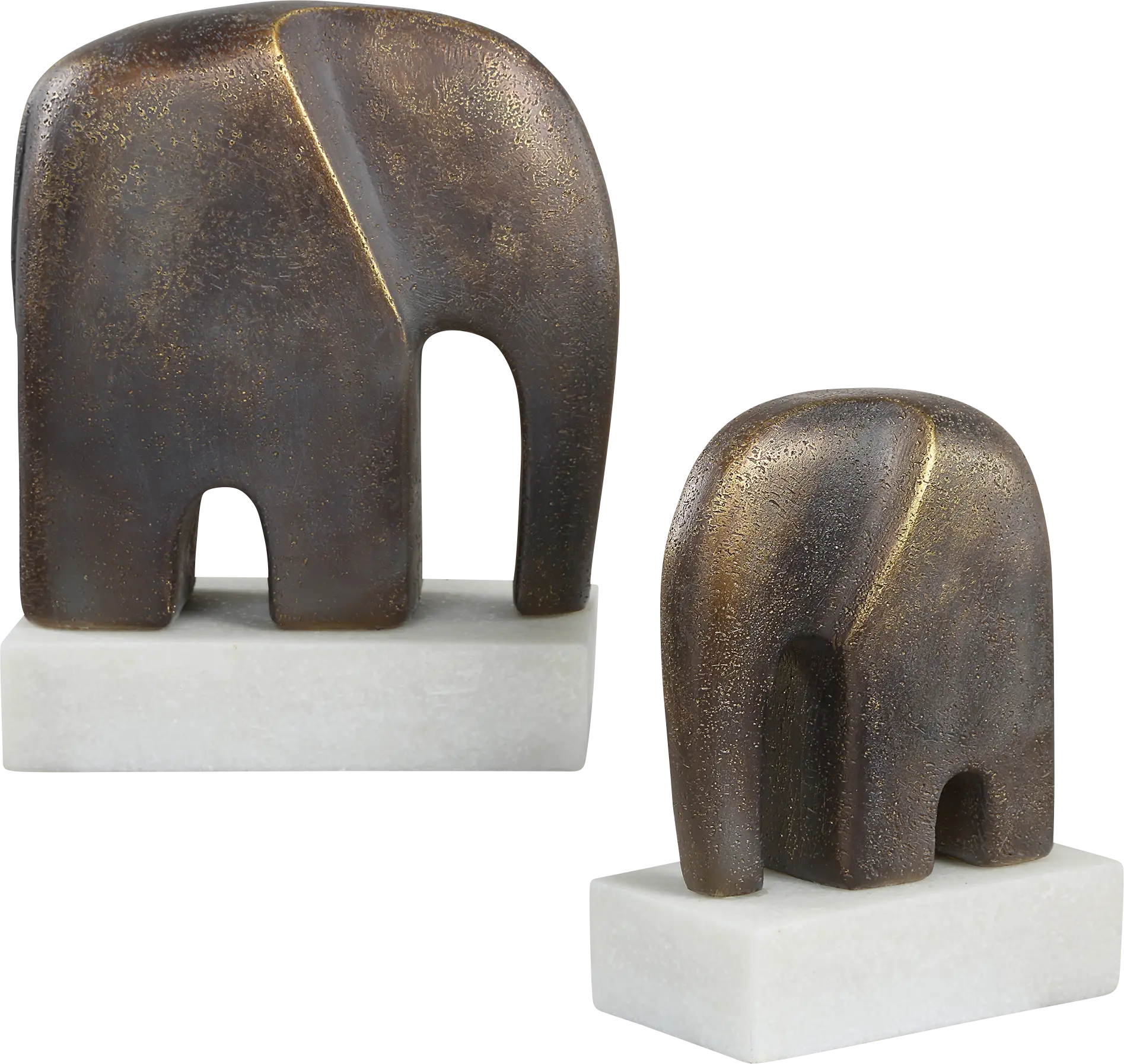 Ascan Bronze Sculpture, Set of 2