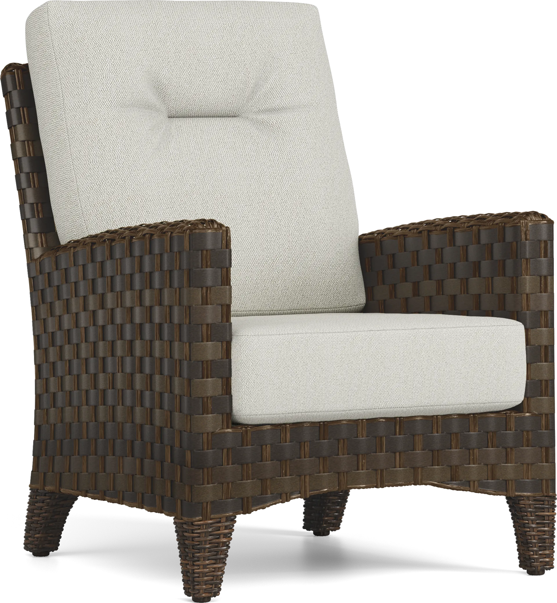 Mantra Brown Outdoor Club Chair with Ash Cushions - Image 2