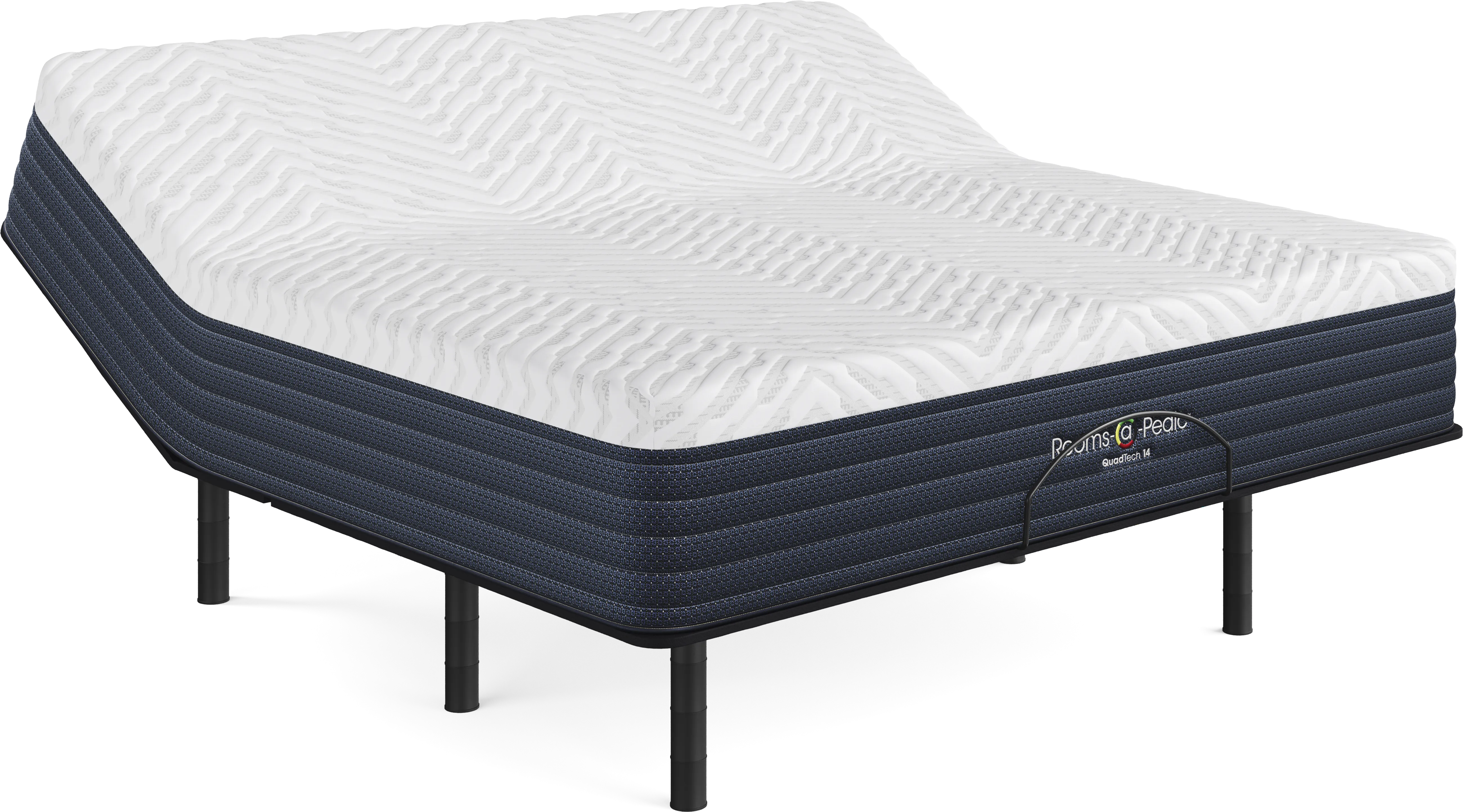 Rooms-a-Pedic QuadTech 14 King Mattress with Head Up Only Base - Thumbnail - Image 1