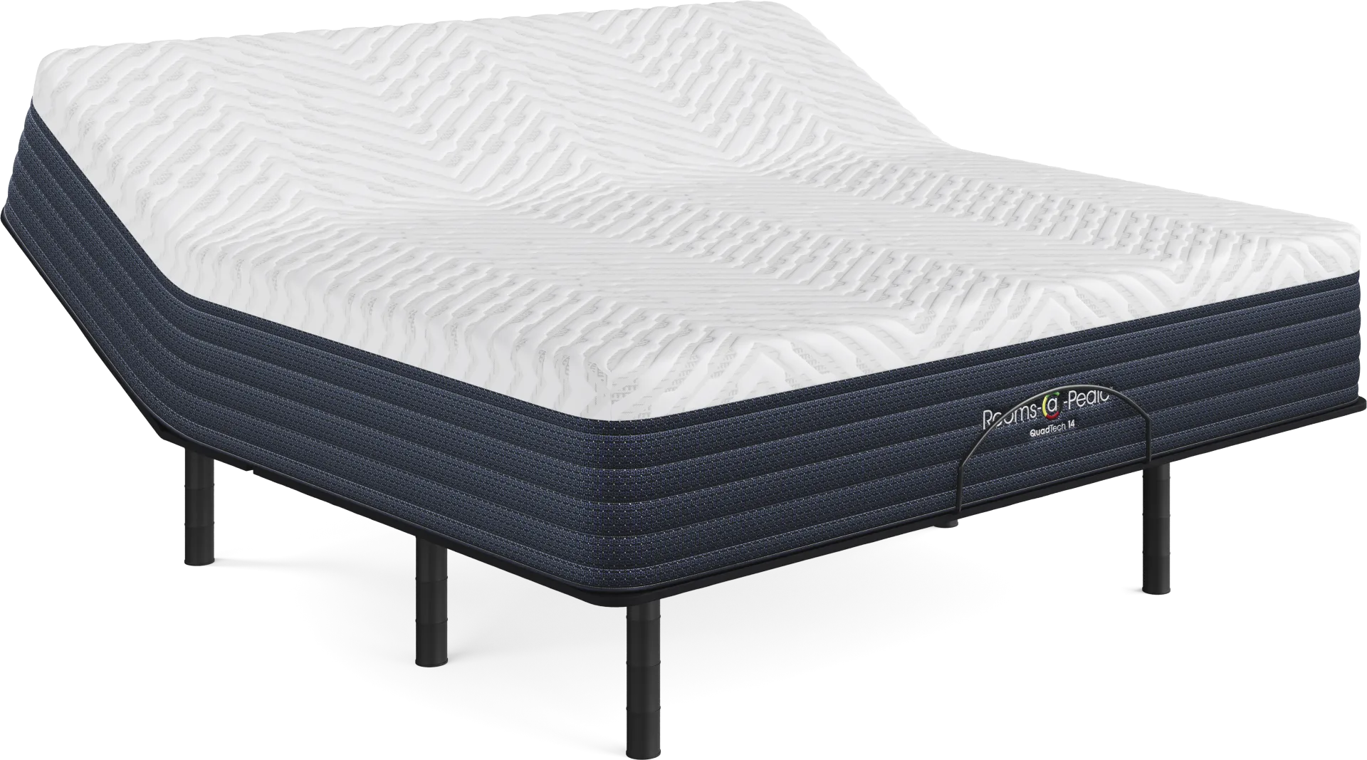 Rooms-a-Pedic QuadTech 14 King Mattress with Head Up Only Base - Image 1
