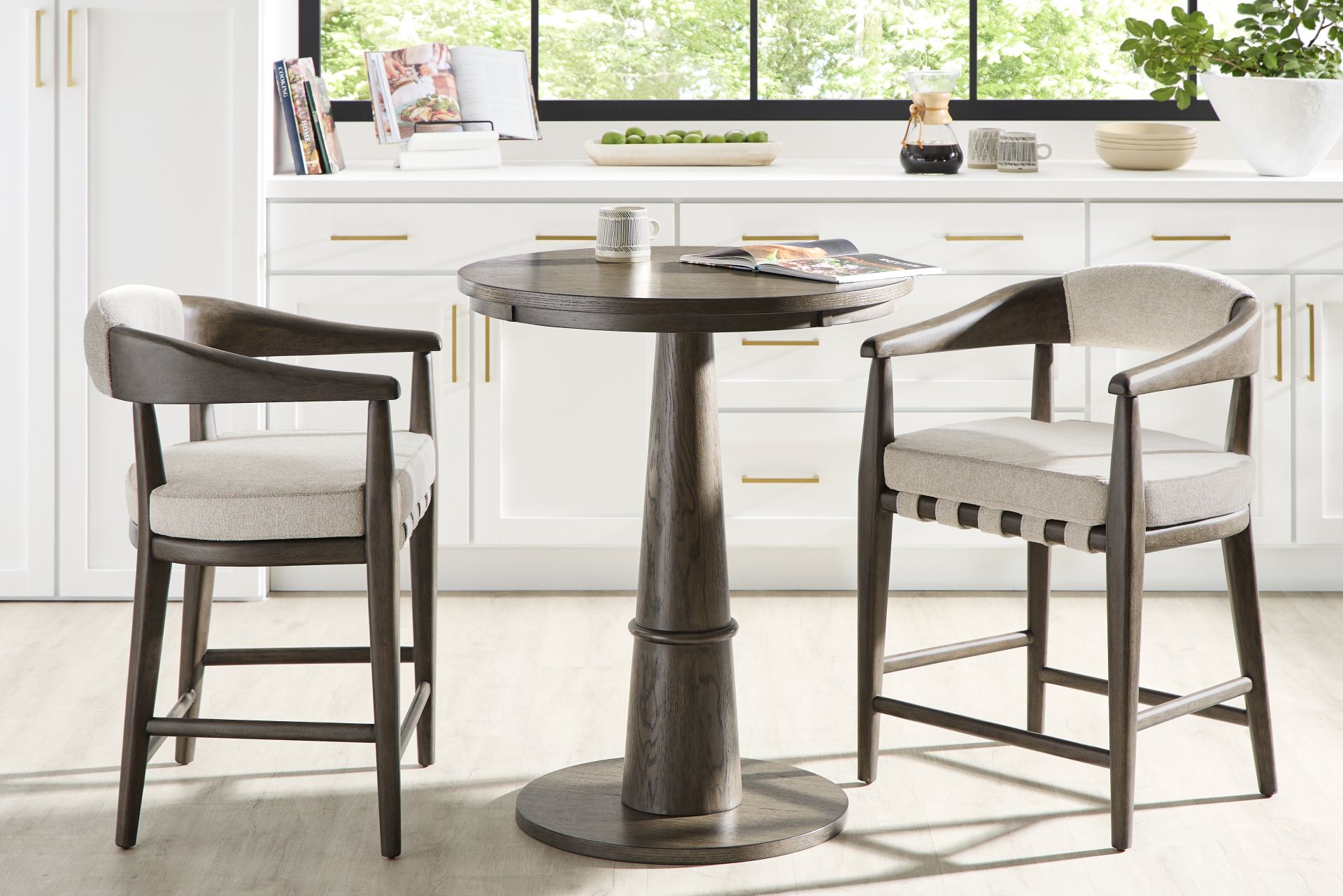 Avellino Brown 3 Pc Counter Height Dining Room - Image 1