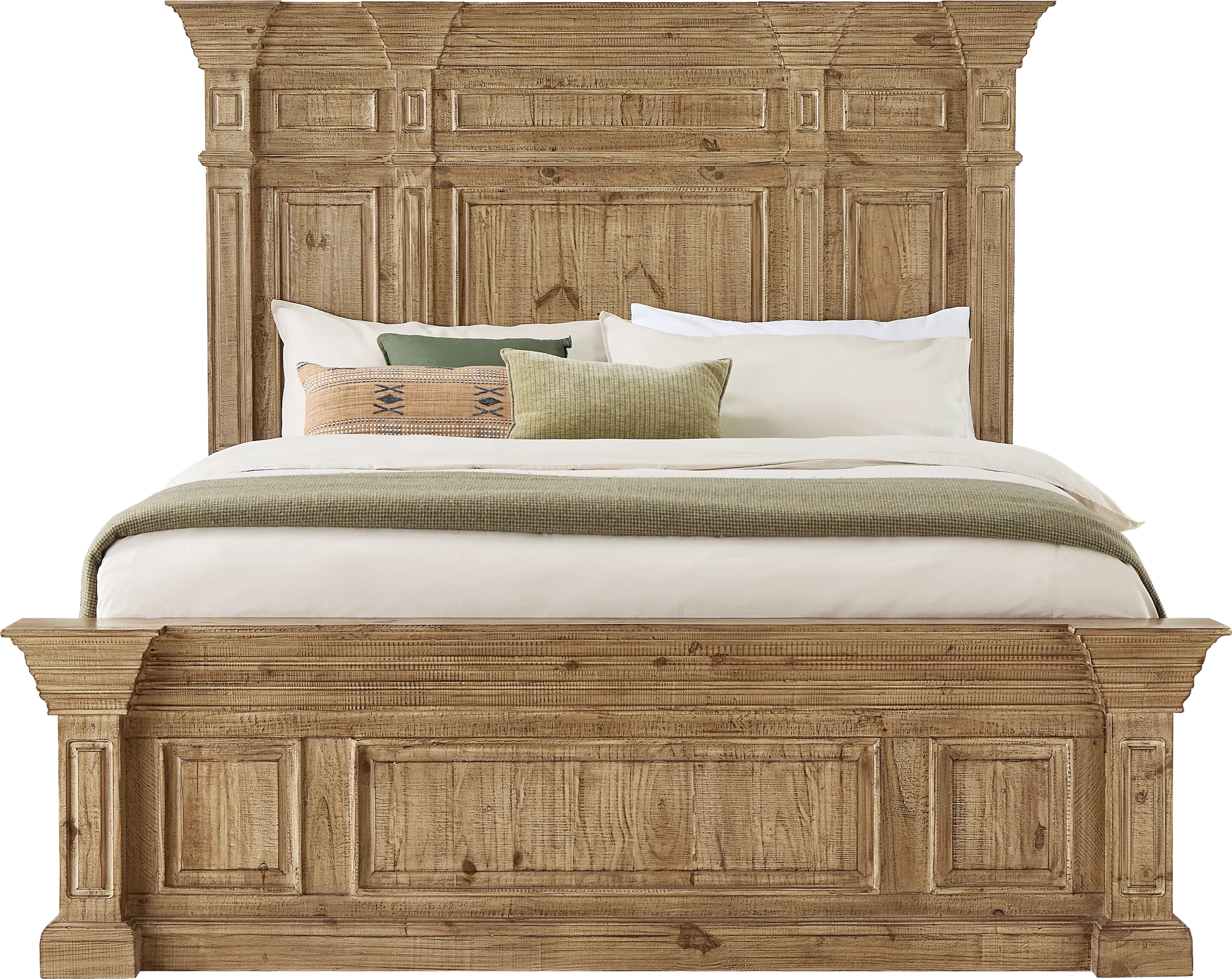 Briar Hill Natural 8 Pc King Panel Bedroom - Thumbnail - Image 2