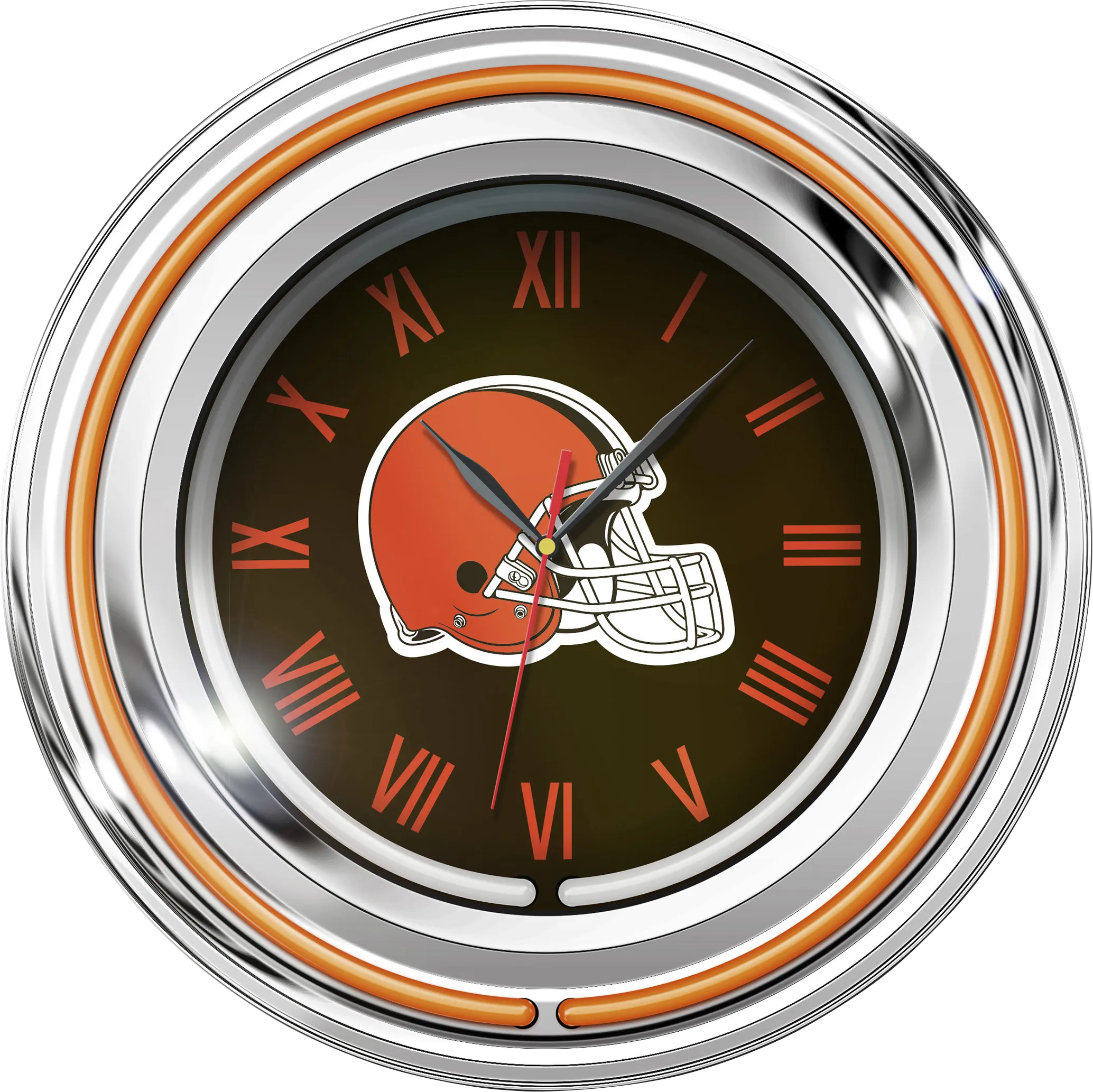 Cleveland Browns Neon Wall Clock - Thumbnail - Image 1
