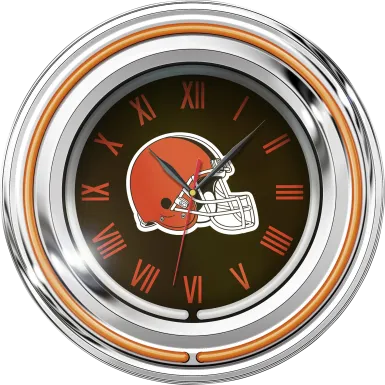 Cleveland Browns Neon Wall Clock