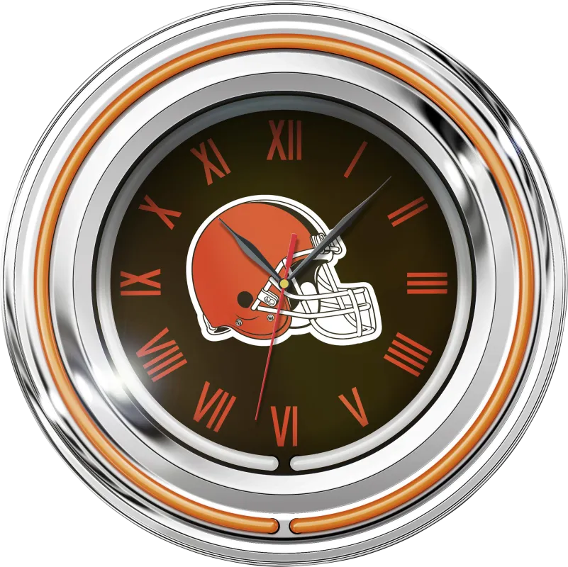 Cleveland Browns Neon Wall Clock
