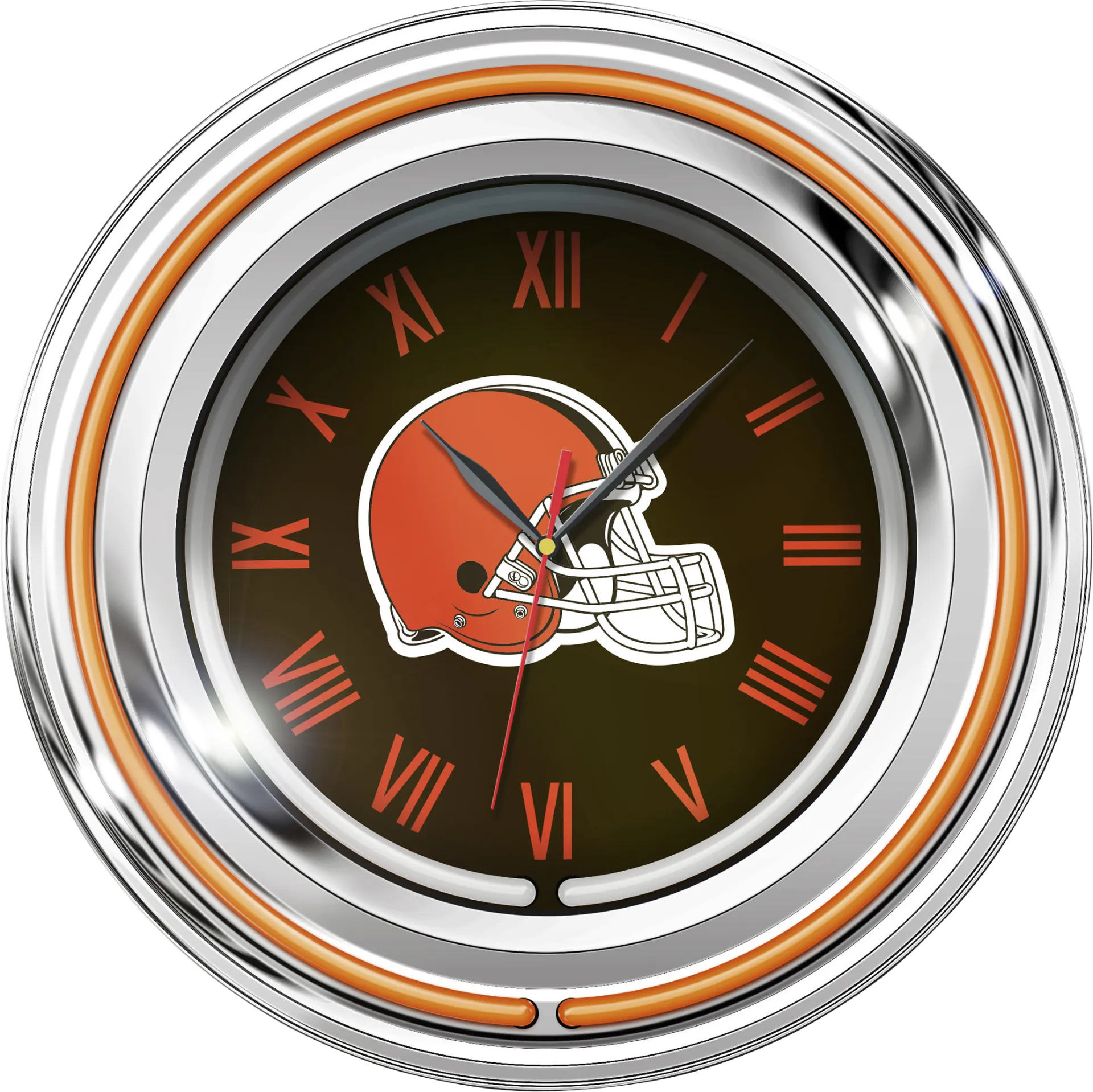Cleveland Browns Neon Wall Clock - Image 1
