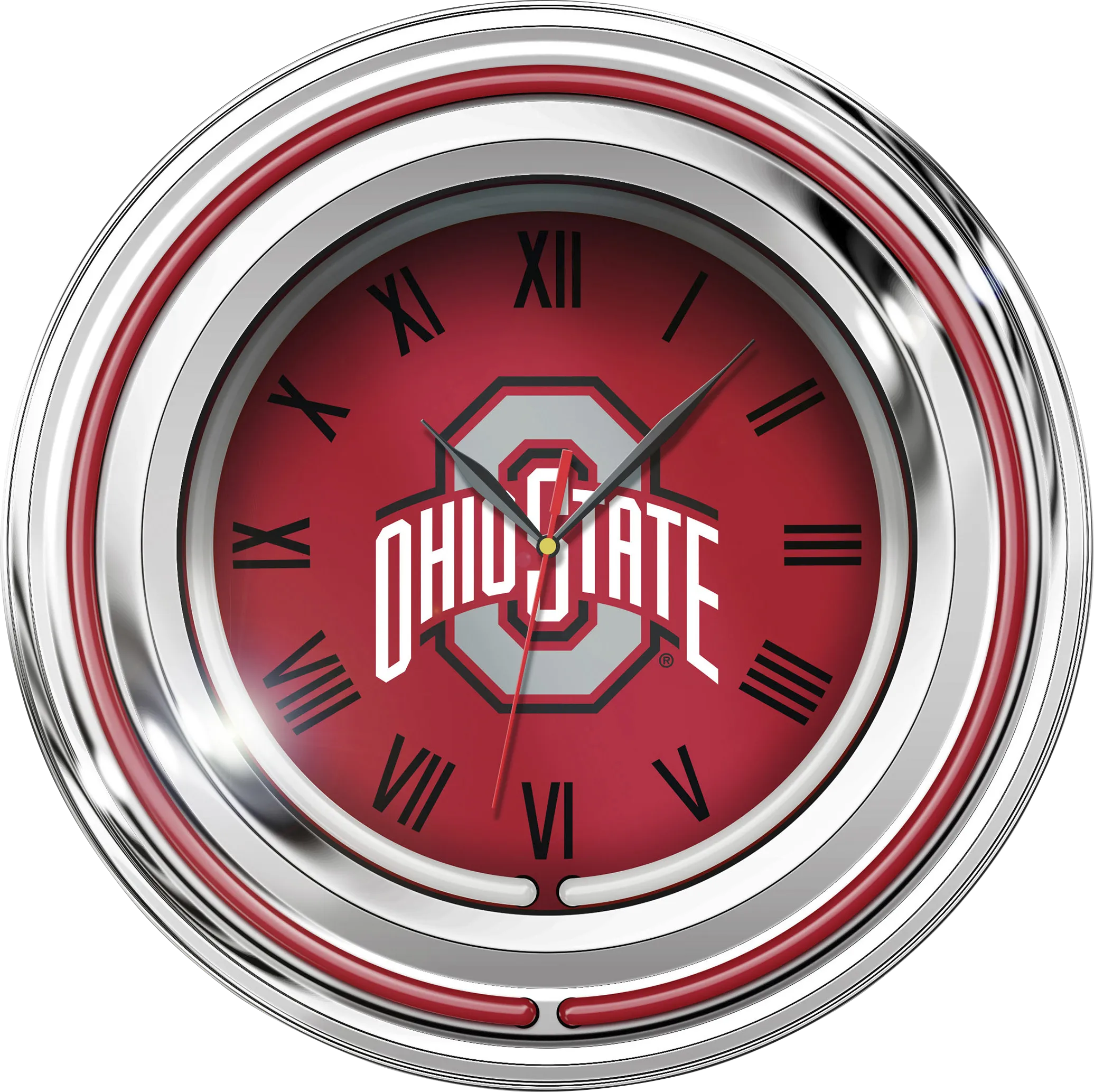 Ohio State Red Neon Wall Clock - Thumbnail - Image 1