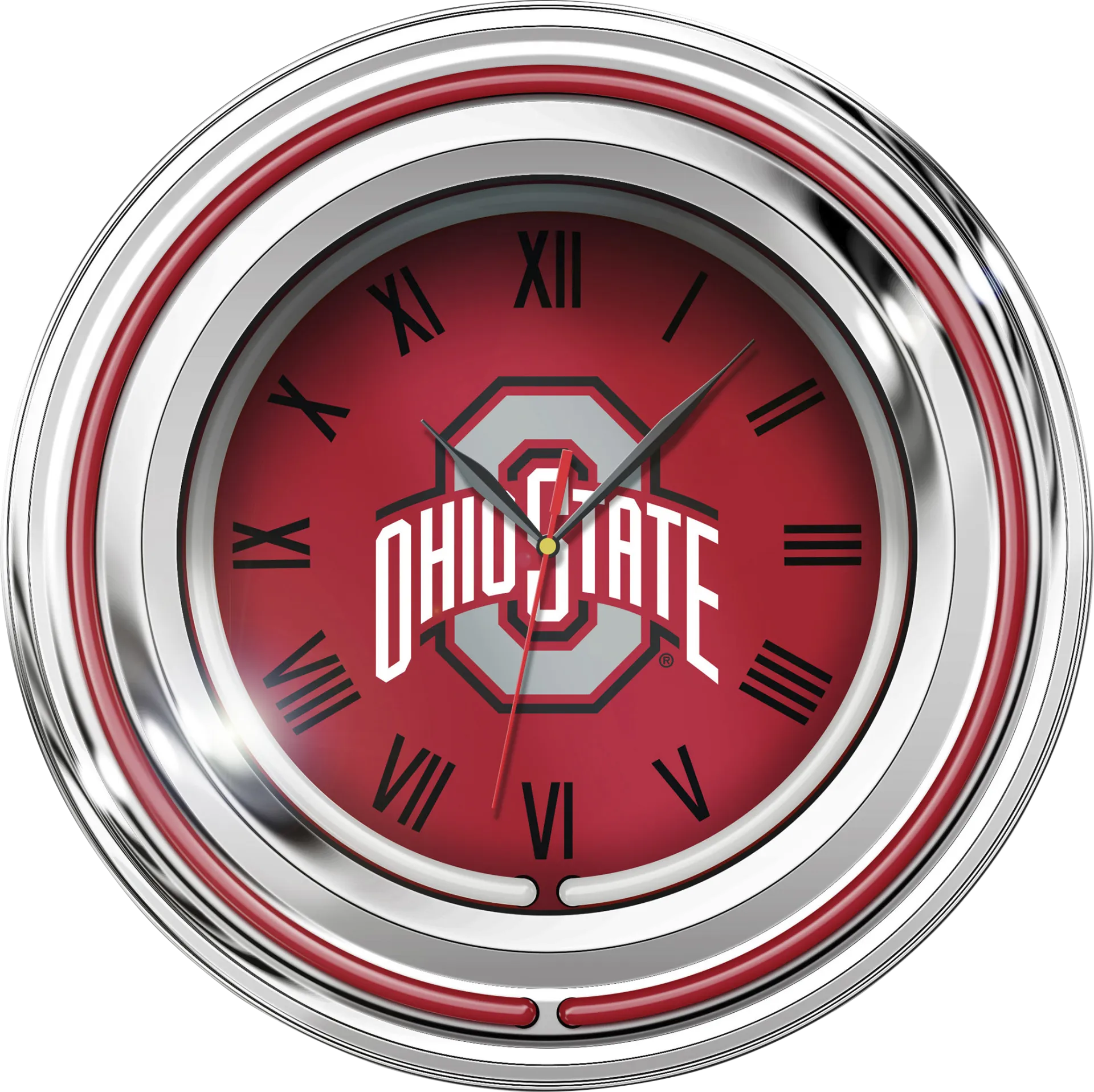 Ohio State Red Neon Wall Clock - Image 1