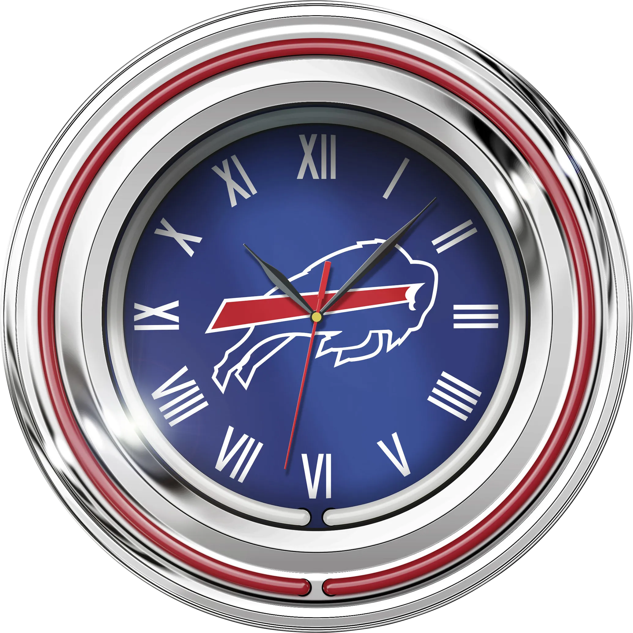 Buffalo Bills Blue Neon Wall Clock - Thumbnail - Image 1