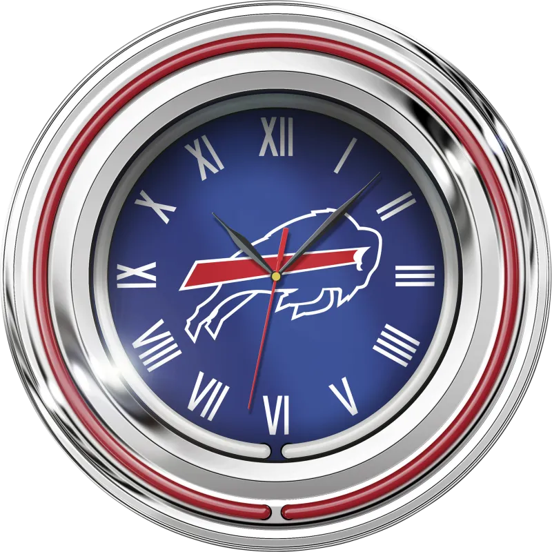 Buffalo Bills Blue Neon Wall Clock