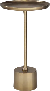 Farhan Brass End Table