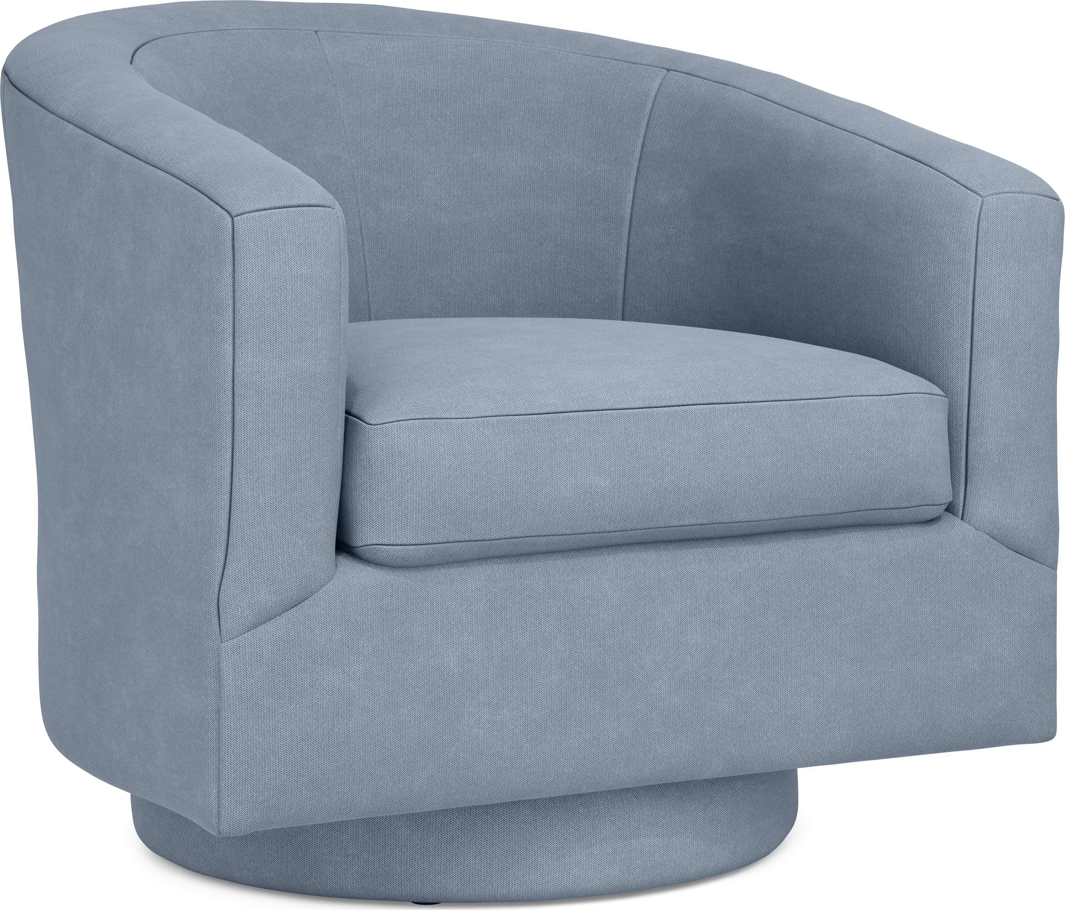 Harmonie Blue Swivel Chair - Thumbnail - Image 1