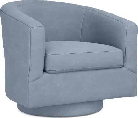 Harmonie Blue Swivel Chair